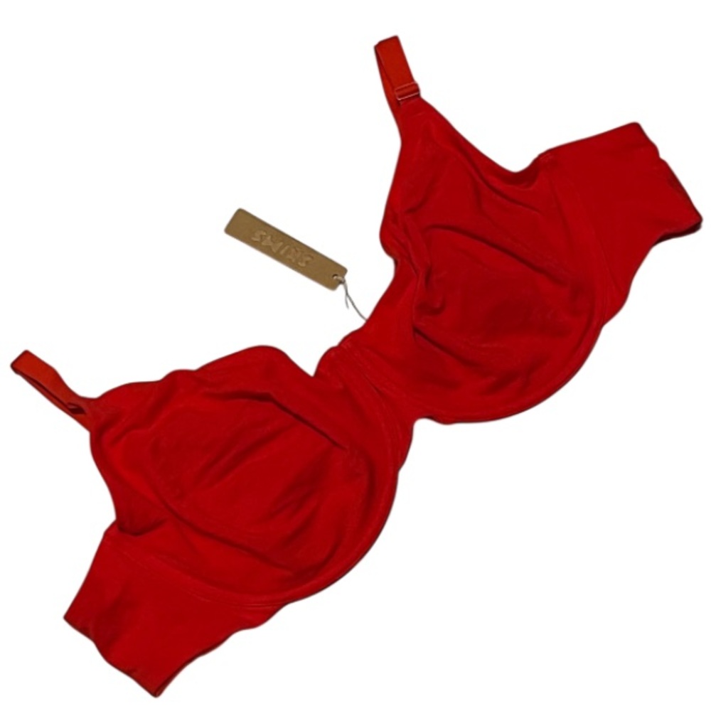 New SKIMS Cotton Jersey T'Shirt Bra Size 46D Ruby